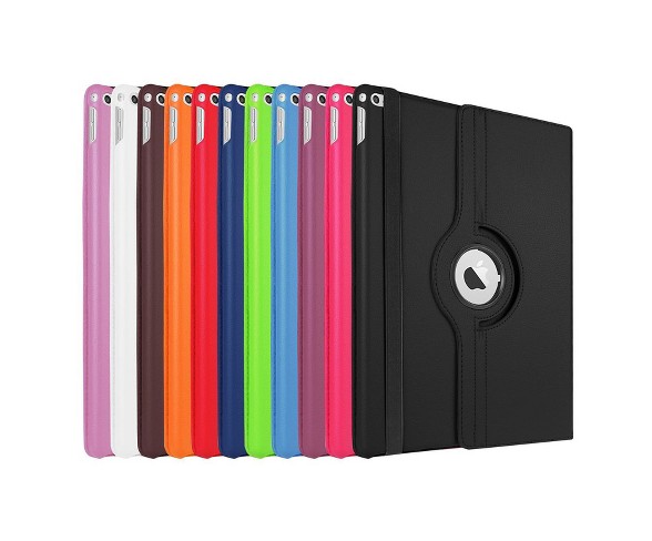 iPM 360 Degree Rotary Stand Faux Leather Case For iPad Pro 12.9" - Orange