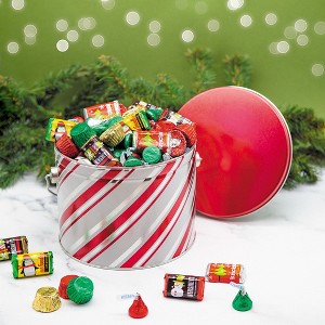 188 pcs Christmas Gift Tin with Hershey's Holiday Chocolate Candy Mix (2.7 lbs) - 1 of 1