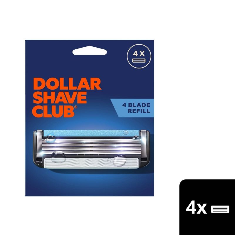 Dollar Shave Club 4-Blade Razor Refill - Compatible with 4 and 6 Blade Handles - 4ct, 1 of 8