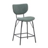 Jofran,Modern Faux Leather Split-Back Upholstered Counter Height Barstool (Set of 2) - 3 of 4