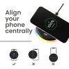 iJoy 10W Wireless Charger with RGB Lights - Qi Charger with RGB Gaming Lights (Black) - 3 of 4
