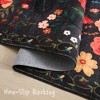 Itopfox Washable Boho Vintage Area Rug - Non Slip Floral Low Pile for Living Room, Bedroom, Farmhouse, Dining Room, Kids Playroom in Black - 3 of 4