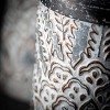 Sullivans Metal Baroque Printed Metal Vase Set of 2, 16"H & 12.5"H Gray - 2 of 4