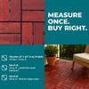 Bliss Outdoors Hardwood 12-Slat Interlocking Wood Deck Tiles, Red, Set of 10 - 4 of 4