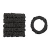 scünci Unbreakable Ruched Comfy Hair Elastics - Black - Thick Hair - 6pk - image 2 of 4