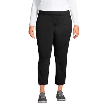 Lands' End Women's Plus Size Serious Sweats Ankle Sweatpants - 1x - Gray  Heather