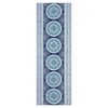 Vintage Printed Area Rugs Washable Oriental Accent Rugs, Non-Slip Traditional Floor Mat, Stain-Resistant Low Pile Indoor Carpet - 4 of 4