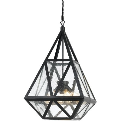 Cal Lighting 60W X 4 Townsendglass Chandelier (Edison Bulbs Not Included)