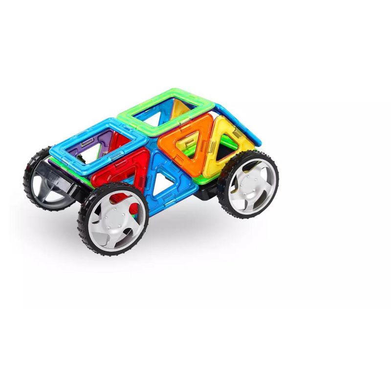 Link Kids Magnetic Building Blocks Tile Set with Storage Case 36 Piece Set STEM Great Educational Toy, 5 of 6