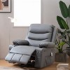 360° Swivel Glider Recliner，Oversized Rocker Chair with Massage & Heat,Lazy Boy Style Single Sofa - 2 of 4