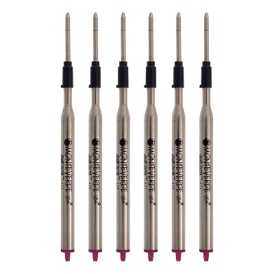 Monteverde Medium Ballpoint Refill For Lamy Ballpoint Pens 6/Pack Pink L133PK