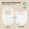 KeaBabies 8pk Organic Baby Bibs for Boy, Baby Drool Bib for Baby Boys and Girls, Newborn Teething Bibs - 3 of 4