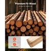VEVOR Wooden Garden Stakes, 25 Pcs 48x0.5x0.69 in Survey Grading Stakes, Garden Ground Stake with Sharp Point, Fir Wood Plant Support Stake, Beige - 4 of 4