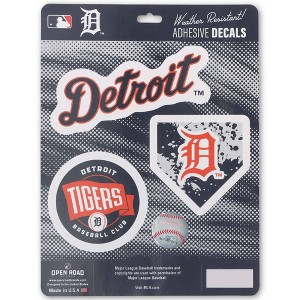 MLB Detroit Tigers Sticker Decal - 3pk - 1 of 4