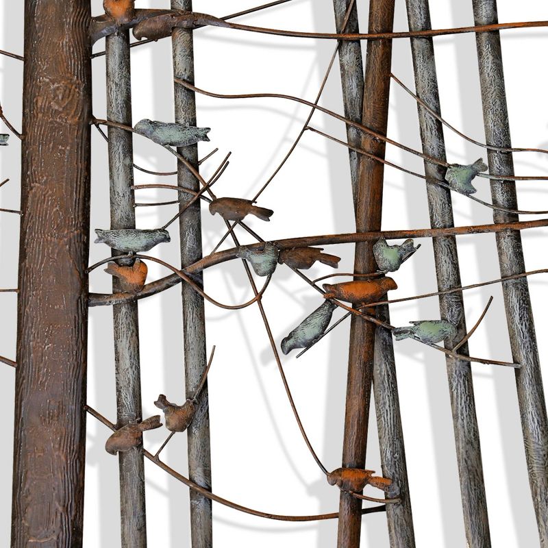 Branch Out Alternative Iron Wall Art Muted Bird Accents Brown - StyleCraft, 4 of 5