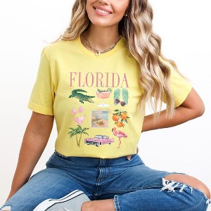 Simply Sage Market Women's Florida Vacation Collage Short Sleeve Graphic Tee - 1 of 1
