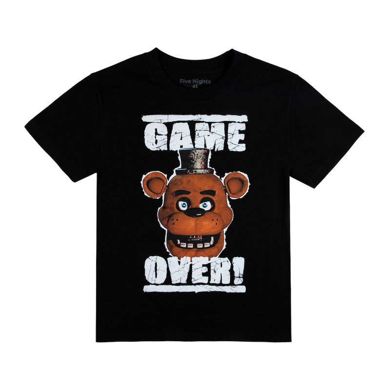 Five Nights At Freddy's Game Over Crew Neck Short Sleeve 4pk Boy's Tees, 3 of 7