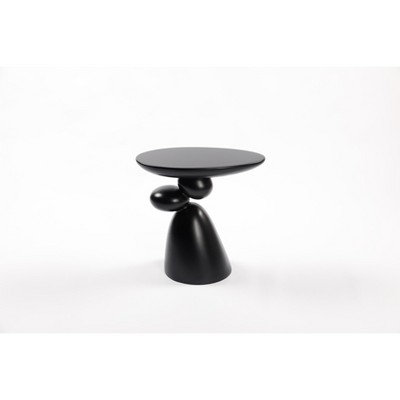 Modern Coffee Table End Table, Pedestal Center Tea Side Table, Accent Table for Small Spaces, Living Room Drink Martini Table, for Home Decor