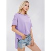 EXLURA Womens Summer Oversized T Shirts Casual Short Sleeve Loose Maternity Tops Crewneck Tunic Plus Gym Workout Top - 2 of 4