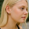 Fusion Glow Mixed Metal Two-Tone Earrings – Bold Sculptural Hoops - 2 of 4