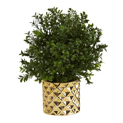 artificial grass plant gold nearly natural planter indoor sweet outdoor target