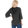 24seven Comfort Apparel Womens Oversized Maternity Fashion Hoodie Top - 3 of 4