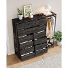 Tall Dresser for Bedroom with 16 Drawers & Clothes Rack & 2 Storage Shelves, Fabric Dressers & Chests of Drawers - 4 of 4