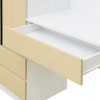 GDFStudio Olga 3-Door 73"W Wooden Storage Desk Wardrobe with Shelves and Drawers - 4 of 4