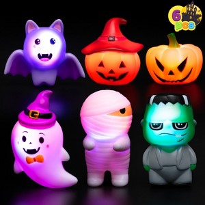 Joyfy Halloween Party Favors 6 Pcs Halloween Light-Up Bath Toys for Baby Toddler Kids Flashing LED Floating Bathtub Toy Bathtime Floating Shower Games - 1 of 4