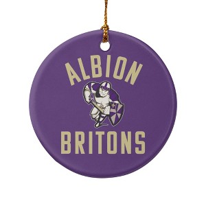 Albion College Britons Logo Porcelain Holiday Christmas Tree Ornament - 1 of 4