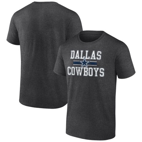 NFL Dallas Cowboys Men's Short Sleeve Bi-Blend Team Striping T-Shirt - S