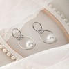 SOHI Women's Metallic Silver The Hanging Drop Earrings - 2 of 4