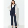 INSPIRE CHIC Women's High Waisted Sleeveless Belted Straight Leg Suspenders Jumpsuit - 3 of 4