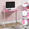 Breighton Home Nova Folding Desk in Pink/White - 4 of 4