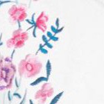 white flower embroidery