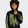 Boys' Halloween Skeleton Union Suit - Cat & Jack™ Black - 3 of 3