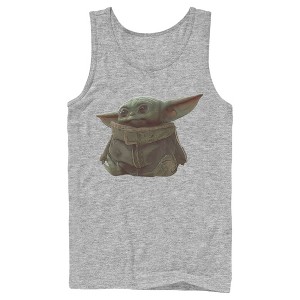 Men's Star Wars The Mandalorian The Child Portrait Tank Top - 1 of 4