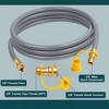 GASPRO 3/8" ID Natural Gas Hose, Low Pressure LPG Hose with Quick Connect, for Weber, Char-Broil, Pizza Oven, Patio Heater and More, 12-Foot - 2 of 4