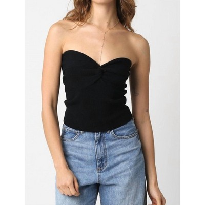 Women's Knit Tube Top - OLIVACEOUS
