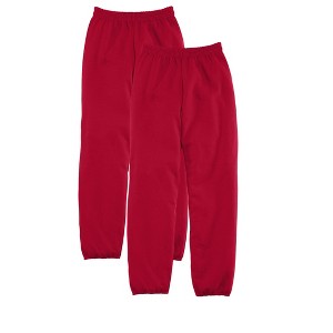 Hanes EcoSmart Men's Fleece Sweatpants, Value 2-Pack, 32" - 1 of 4