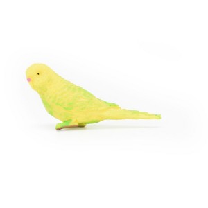 Collectible Wildlife Gifts | Parakeet, Yellow, Very Nice Rubber Reproduction,  Hand Painted       2 1/2"    F3014 B109 - 1 of 4