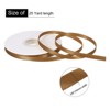 Unique Bargains Polyester Soft Decorative Cake Box Gift Wrapping Ribbon 3/8" x 25 Yard Light Brown - 2 of 4