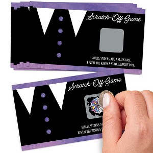 Big Dot of Happiness Goth Girl Party Game Scratch Off Cards, Fun Activity for Kids, Halloween or Gothic Birthday Party Game for Girls - 22 Count - 1 of 4