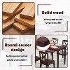 BestMasssage Dining Table Kitchen Table with Compact & Stylish Modern Home Furniture, Brown - 3 of 4