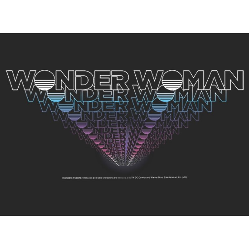 Women's Wonder Woman 1984 Logo Retro Effect T-Shirt, 2 of 5