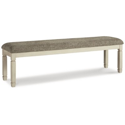 Signature Design by Ashley Casual Bolanburg 65" Dining Bench, Antique Cream/Brown
