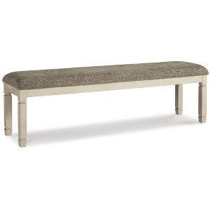 Signature Design by Ashley Casual Bolanburg 65" Dining Bench, Antique Cream/Brown - 1 of 3