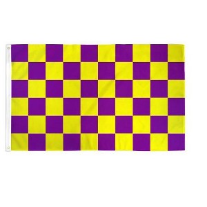 Maison 3'x5' ft Checkered Poly Flag For Indoor & Outdoor Use - Great For Race Day!! - Available In Different Bold Colors - 1 of 3