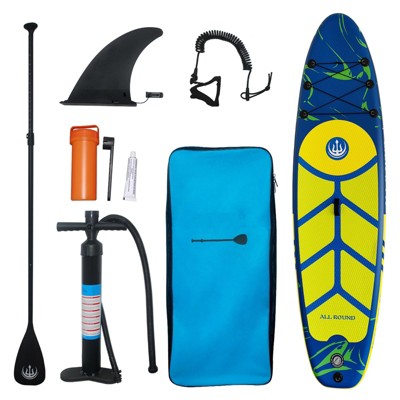 Garvee 10'6" Inflatable Stand Up Paddle Board, Non-Slip Deck Blow Up Paddle Board for Youth & Adults of All Skill Levels