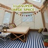 BAOURE 13.12ft x 9.02ft Inflatable Camping Tent with Detachable Canopy, 8-10 Person Blow Up Hot Tent with Stove Jack & AC Port - 3 of 4